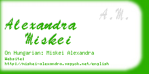 alexandra miskei business card